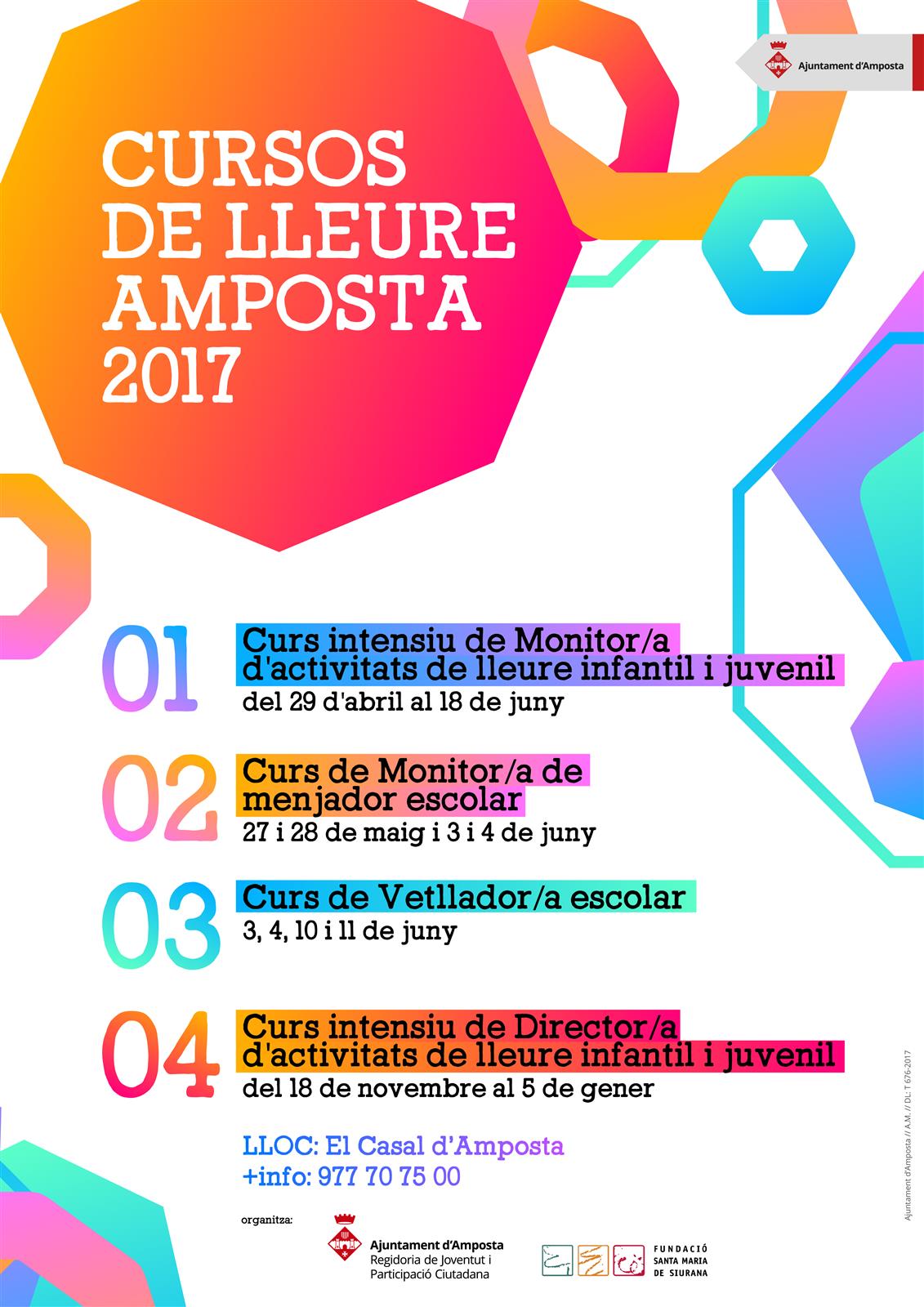 Ajuntament d´Amposta > Regidories > Moltes novetats en les Estades d’Estiu 2017